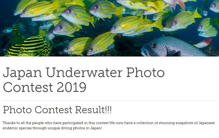 Japan Underwater Photo Contest 2019  Results
